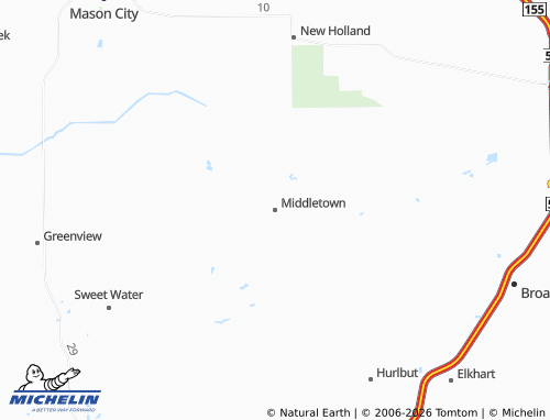 Kaart MICHELIN Middletown - ViaMichelin