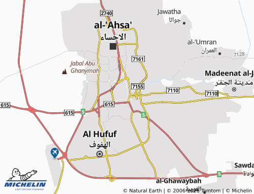MICHELIN-Landkarte al-Nathal - ViaMichelin