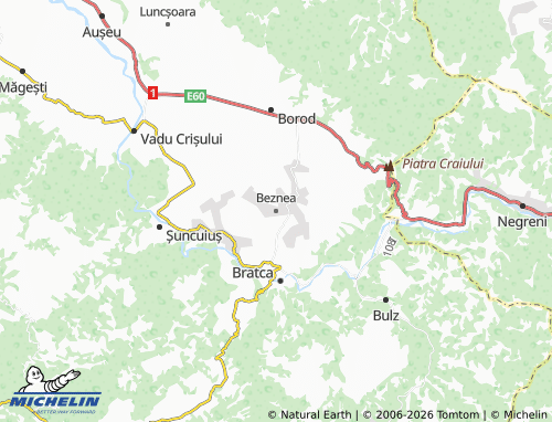 Mapa MICHELIN Beznea - ViaMichelin