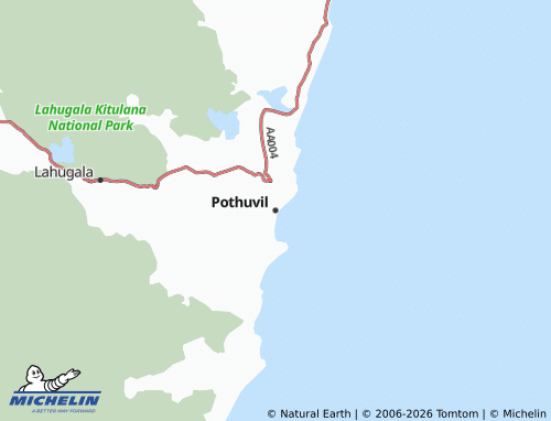 MICHELIN-Landkarte Pothuvil - ViaMichelin