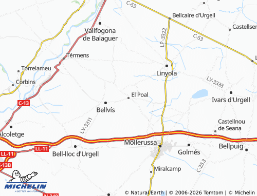Mappa MICHELIN El Poal - ViaMichelin