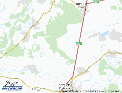 MICHELIN Shapykhy map - ViaMichelin