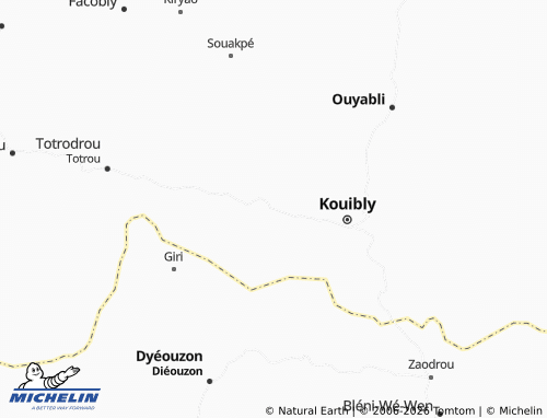 MICHELIN-Landkarte Batyébli - ViaMichelin