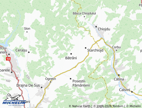 Carte MICHELIN Bătrâni - ViaMichelin