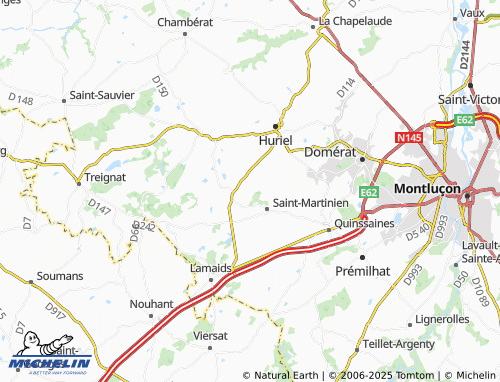 MICHELIN-Landkarte La Fayolle - ViaMichelin