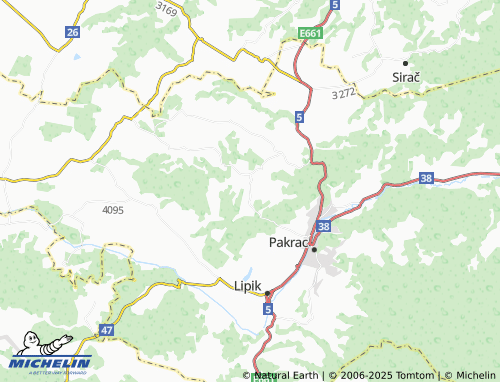 MICHELIN Batinjani map - ViaMichelin