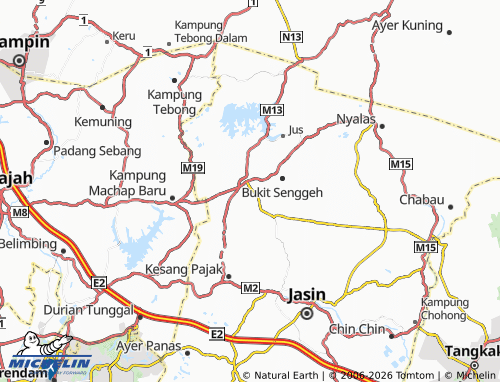 Carte MICHELIN Taman Selandar Permai - ViaMichelin