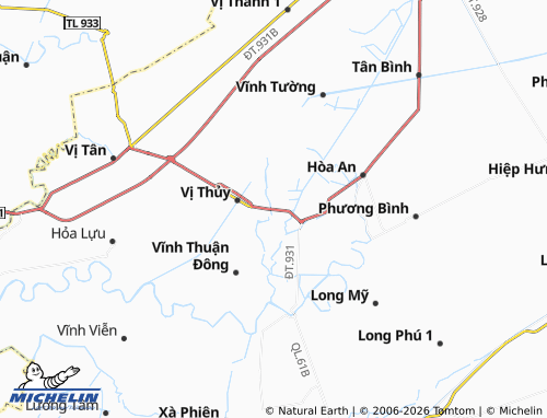 Mapa MICHELIN Vị Thắng - ViaMichelin
