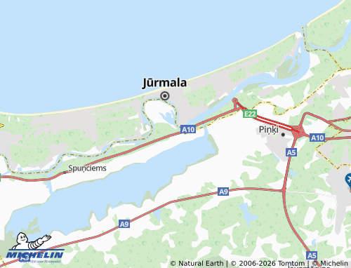Mapa MICHELIN Varkaļi - ViaMichelin