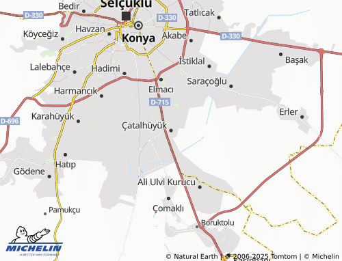 MICHELIN Çatalhüyük map - ViaMichelin