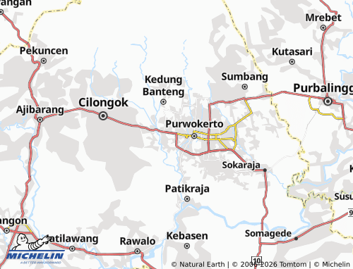 MICHELIN-Landkarte Purwokerto Barat - ViaMichelin