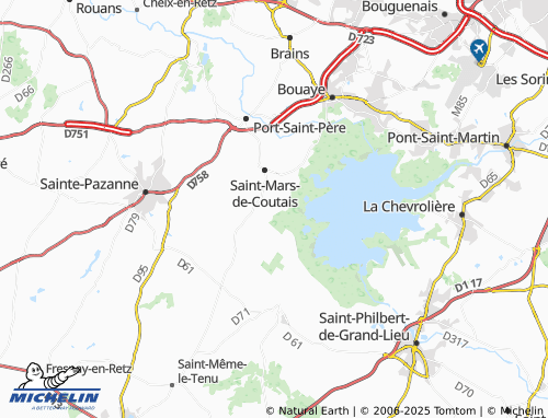 Mapa MICHELIN Grand-Lieu - ViaMichelin
