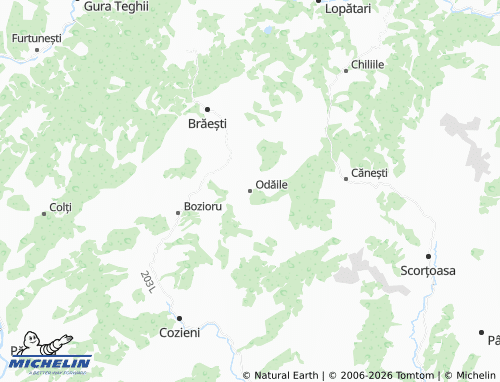 MICHELIN Odăile map - ViaMichelin
