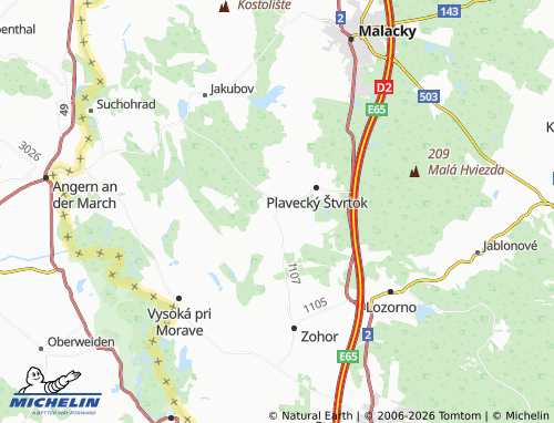 MICHELIN Láb map - ViaMichelin