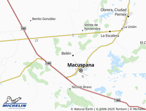 MICHELIN Belén map - ViaMichelin