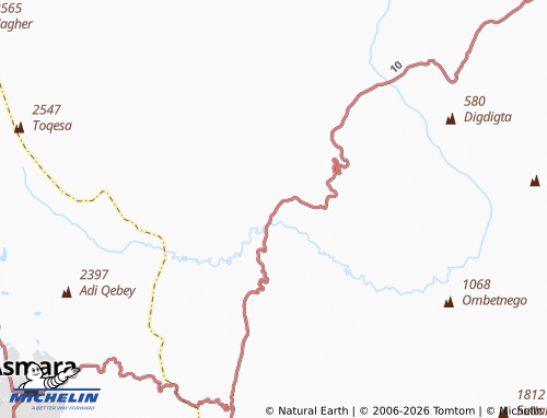 Mappa MICHELIN Ghinda'e - ViaMichelin