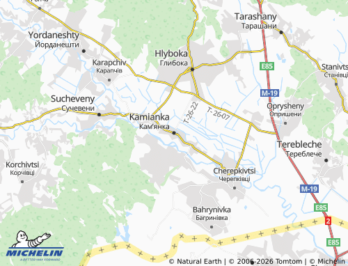 Mappa MICHELIN Kamianka - ViaMichelin