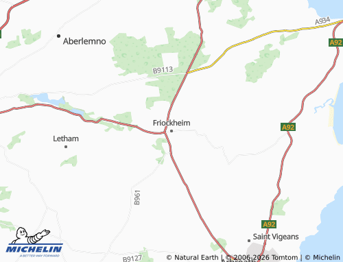 Carte MICHELIN Friockheim - ViaMichelin