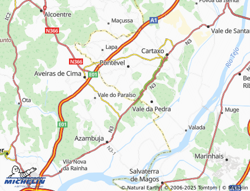 MICHELIN-Landkarte Casais dos Telégrafos - ViaMichelin