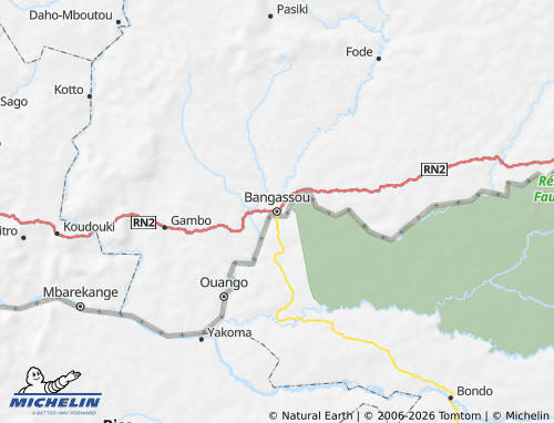 Mapa MICHELIN Bangassou - ViaMichelin