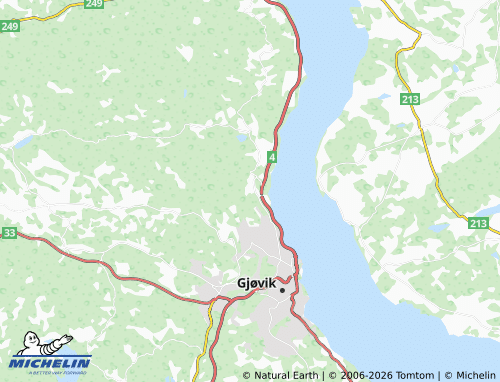 MICHELIN Bråstadbrua map - ViaMichelin