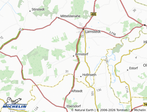 MICHELIN Armstorf map - ViaMichelin