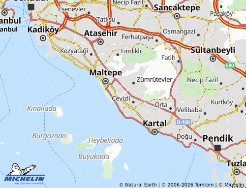 MICHELIN-Landkarte Bağlarbaşi - ViaMichelin