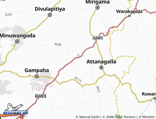 Mappa MICHELIN Malwatta - ViaMichelin