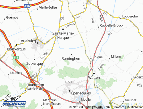 Carte MICHELIN Ruminghem - ViaMichelin