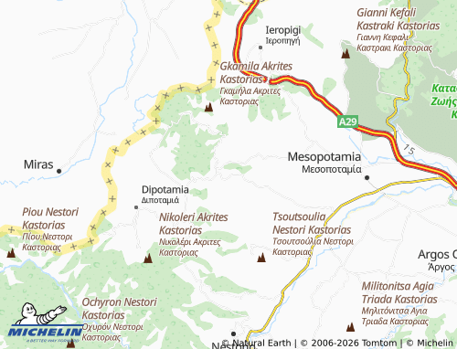 Carte MICHELIN Pteria - ViaMichelin