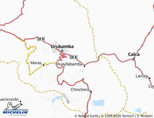 Carte MICHELIN Yucay - ViaMichelin
