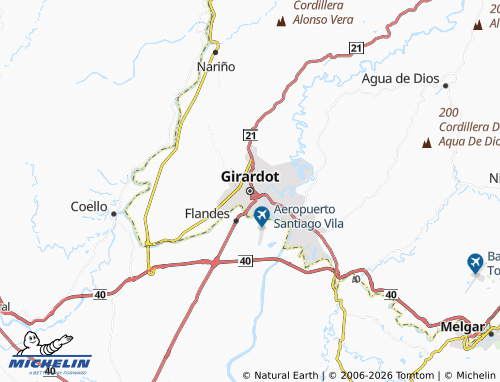 Mappa MICHELIN Girardot - ViaMichelin