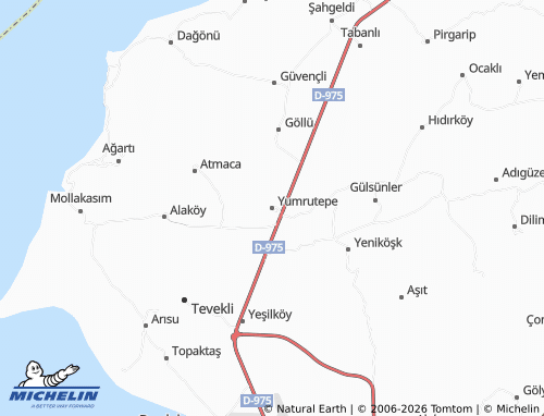 MICHELIN Yumrutepe map - ViaMichelin