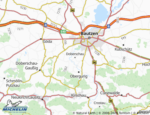 MICHELIN Doberschau map - ViaMichelin