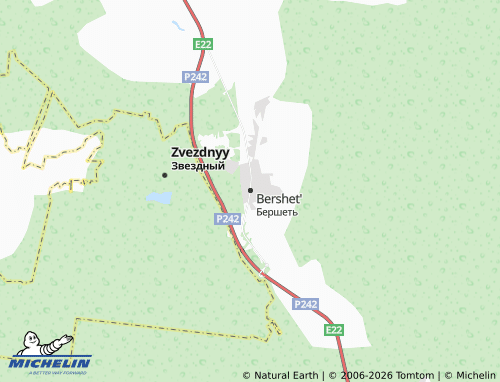 MICHELIN-Landkarte Bershet' - ViaMichelin
