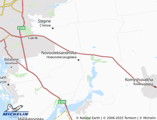 MICHELIN Novooleksandrivka map - ViaMichelin
