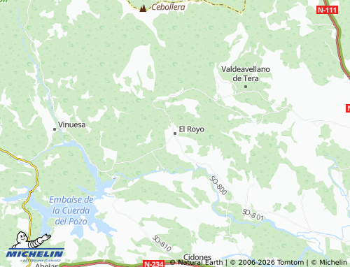 MICHELIN El Royo map - ViaMichelin