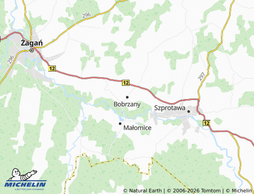 Mapa MICHELIN Bobrzany - ViaMichelin