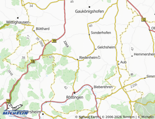 Mapa MICHELIN Riedenheim - ViaMichelin