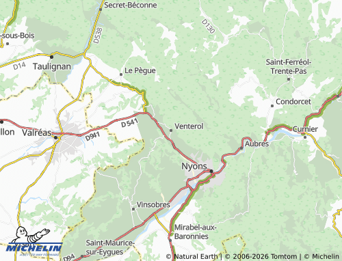 MICHELIN Venterol map - ViaMichelin