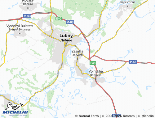 MICHELIN Zasullia map - ViaMichelin