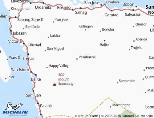MICHELIN Pasabuena map - ViaMichelin