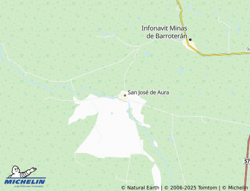 MICHELIN-Landkarte San José de Aura - ViaMichelin