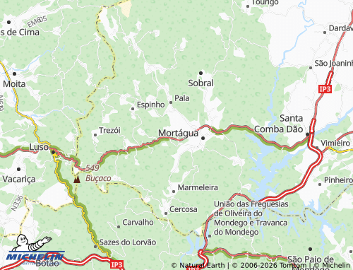 Mapa MICHELIN Povoinha - ViaMichelin