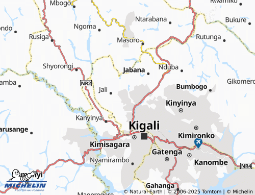 MICHELIN Nyakabungo map - ViaMichelin