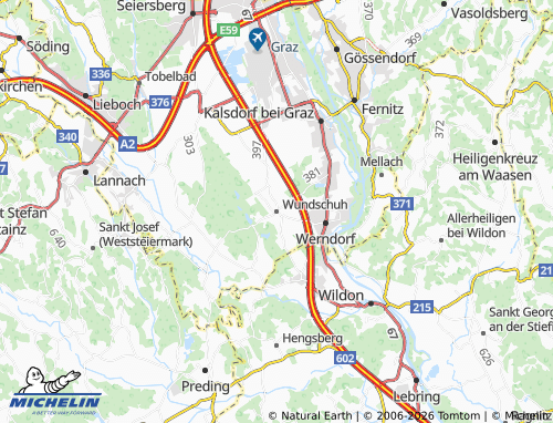 Carte MICHELIN Wundschuh - ViaMichelin