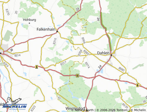 Kaart MICHELIN Meltewitz - ViaMichelin