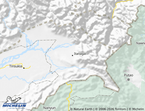 Mapa MICHELIN Arunachal Pradesh - ViaMichelin