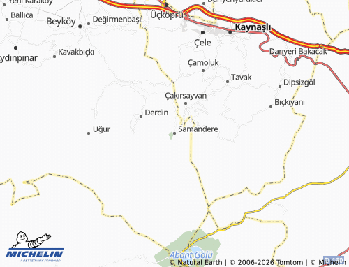 Mapa MICHELIN Samandere - ViaMichelin