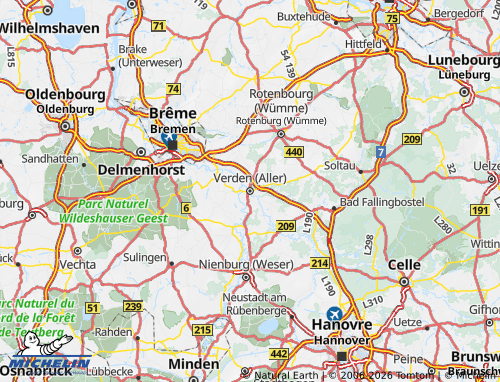 MICHELIN Verden map - ViaMichelin